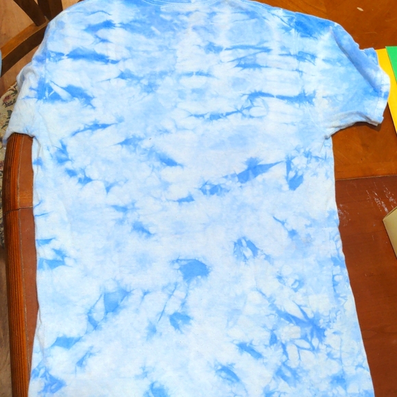 Dyenomite Apparel Sky Blue Outer Space Club Custom Tee (SMALL) - Picture 6 of 7